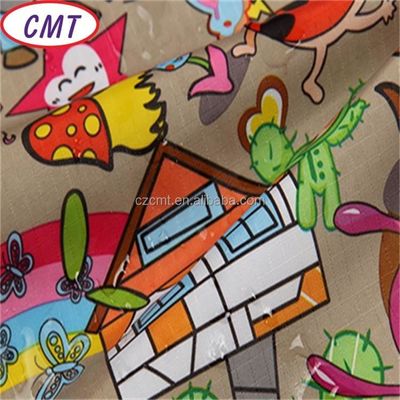 Impressão de desenhos animados 100% poliéster