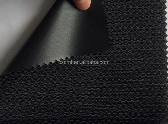 Retardante de Chama de Peso Médio 100% Poliéster Diamante Preto Jacquard Tecido 420D Oxford