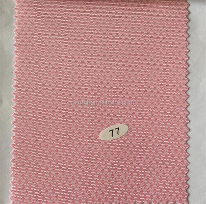 Tecido de barras cor-de-rosa revestido de diamante Jacquard implícito 100% poliéster Oxford para artigos