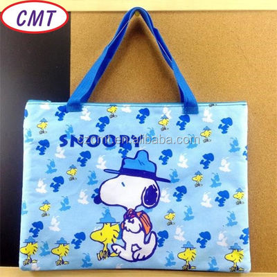 Escolha entre uma variedade de larguras 58/60 &quot;Impressão revestida com tecido de poliéster Snoopy