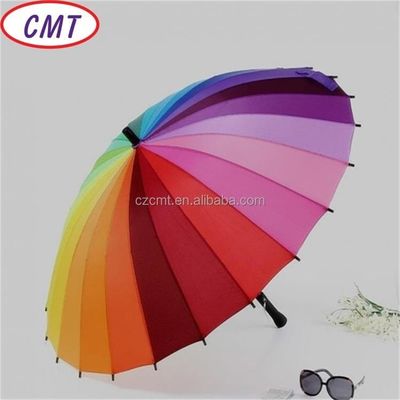 Pedido Rainbow Umbrella 210D Tecido 100% Poliéster de espessura média Pedido