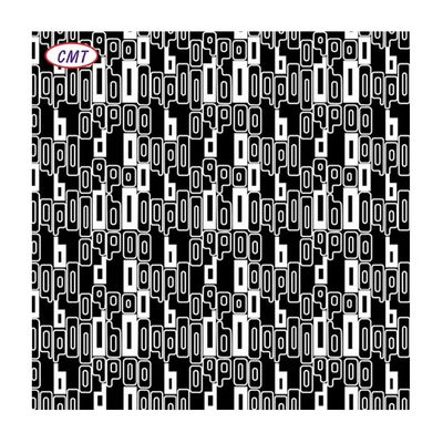 600D PU revestido impermeável preto e branco tecido de poliéster Oxford impresso para exterior