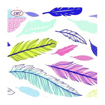 100% Poliéster Impresso 150gm Tecidos Florais Florais para Vestidos Amostra Tamanho A4