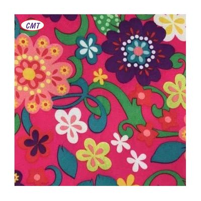 100% Poliéster Impresso 150gm Tecidos Florais Florais para Vestidos Amostra Tamanho A4