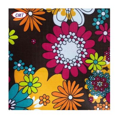 100% Poliéster Impresso 150gm Tecidos Florais Florais para Vestidos Amostra Tamanho A4