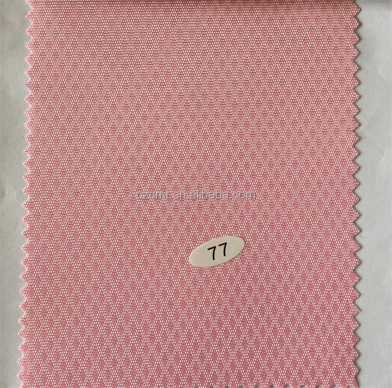 Tecido de barras cor-de-rosa revestido de diamante Jacquard implícito 100% poliéster Oxford para artigos
