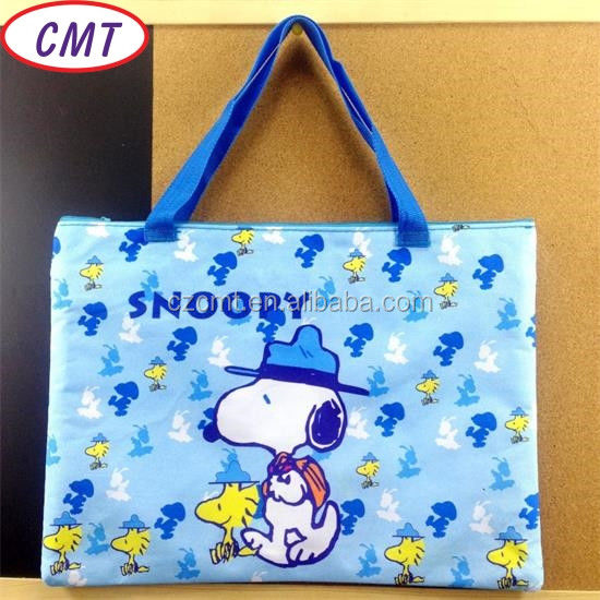 Escolha entre uma variedade de larguras 58/60 &quot;Impressão revestida com tecido de poliéster Snoopy